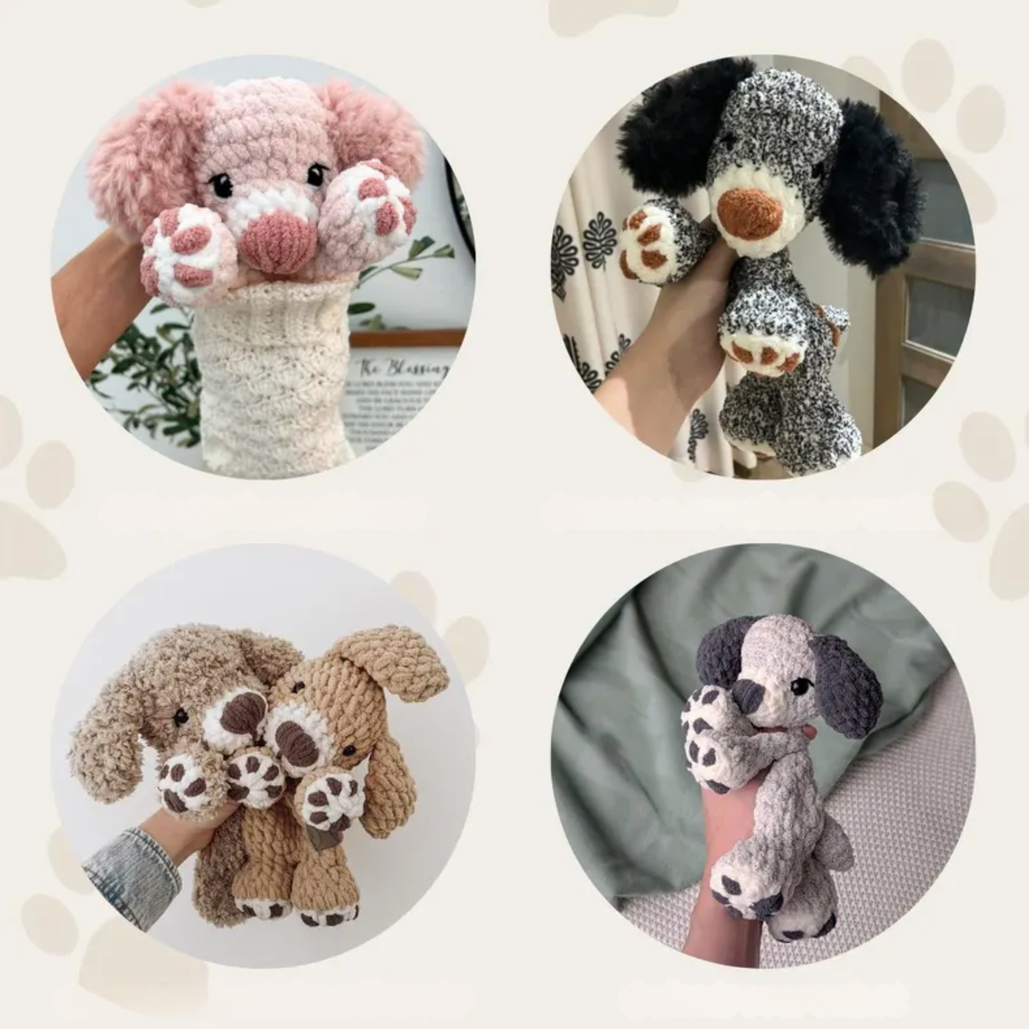 Crochet Paw the Puppy Pattern (No Sew)