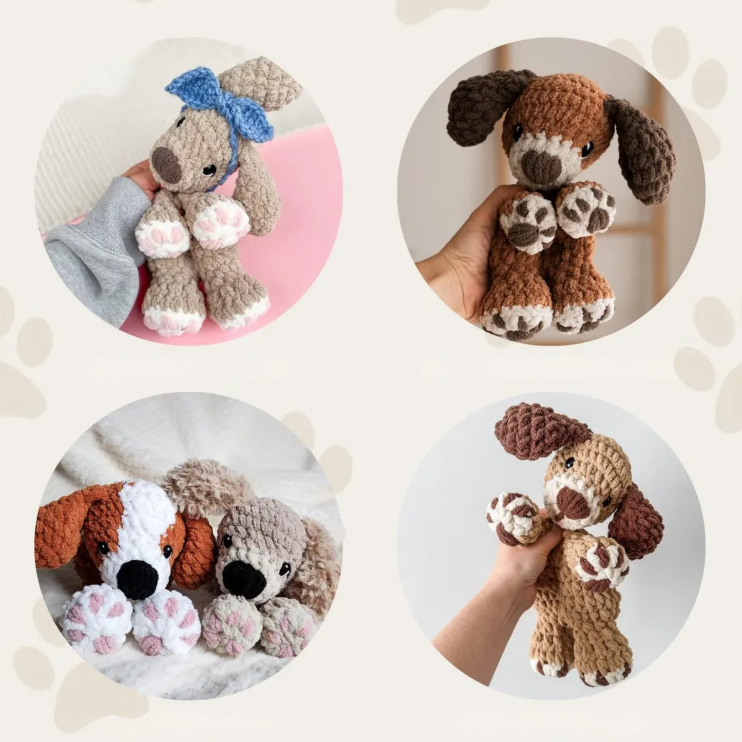 Crochet Paw the Puppy Pattern (No Sew)