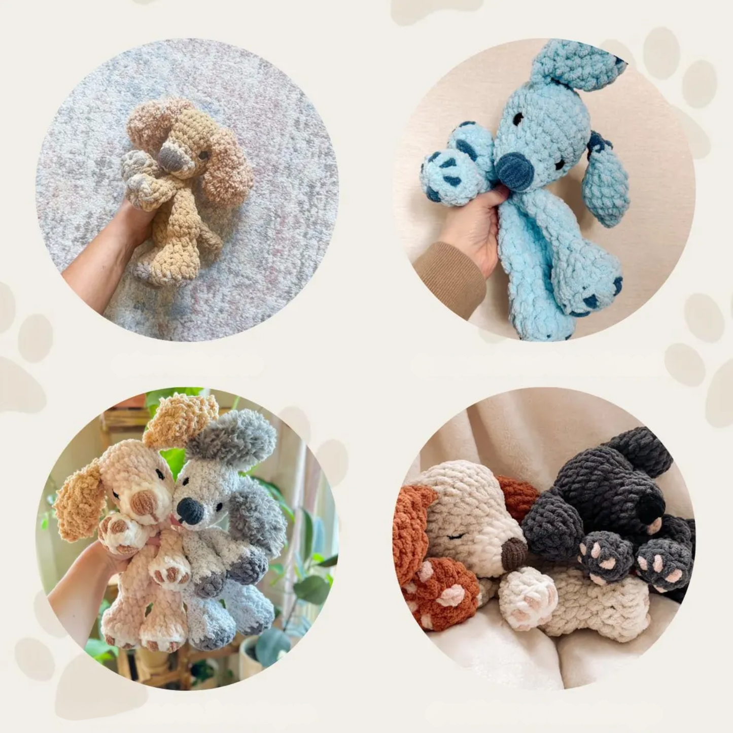 Crochet Paw the Puppy Pattern (No Sew)