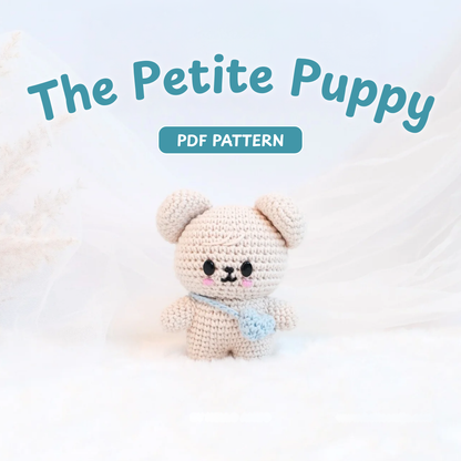 Crochet Puppym Puppy Pattern (7 x 10 cm)