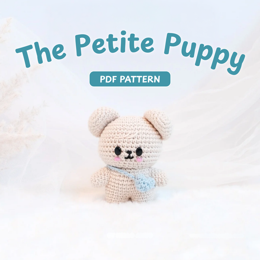 Crochet Puppym Puppy Pattern (7 x 10 cm)