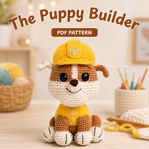 Crochet Rubble Pattern (Paw Patrol Amigurumi)