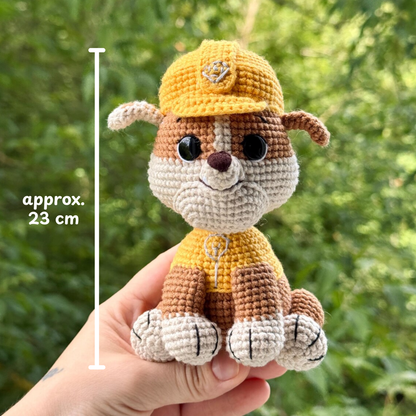 Crochet Rubble Pattern (Paw Patrol Amigurumi)