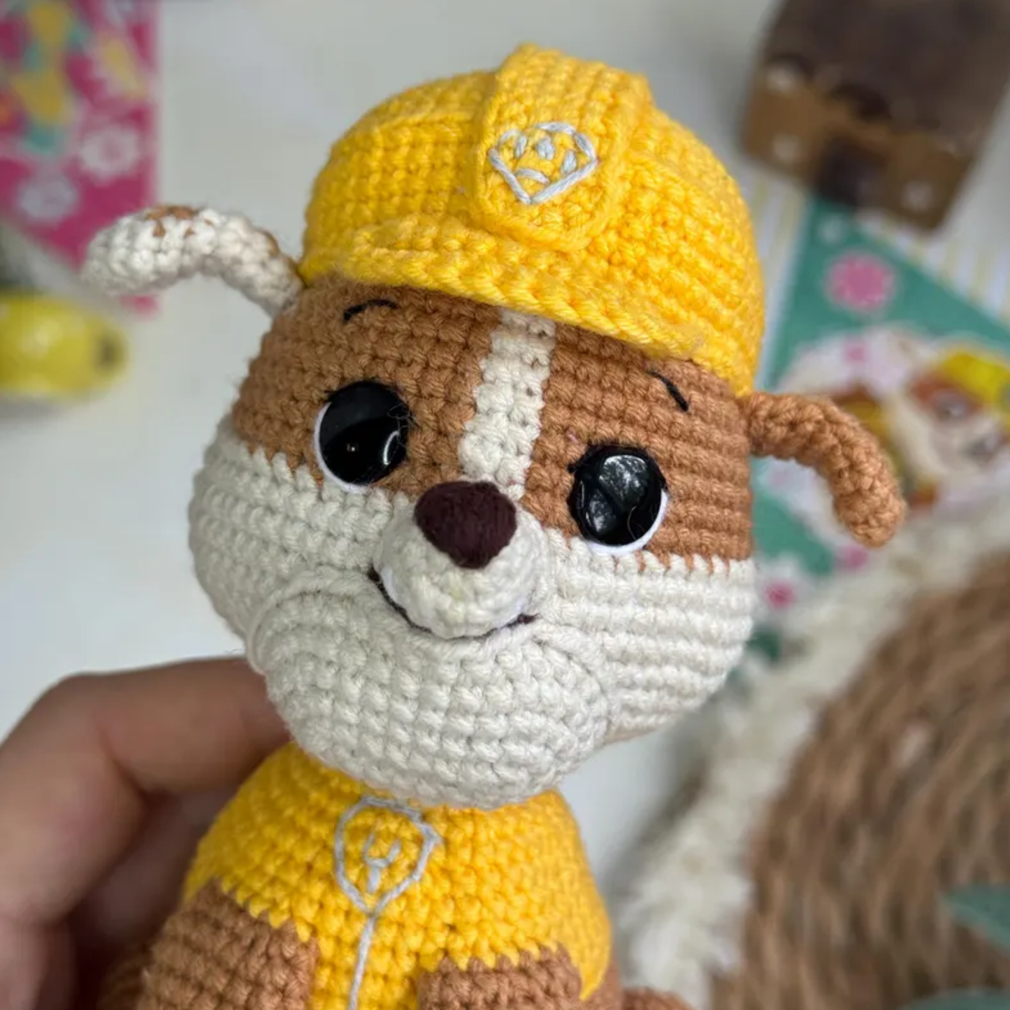Crochet Rubble Pattern (Paw Patrol Amigurumi)