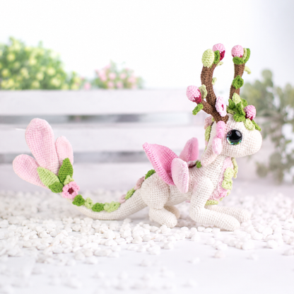 Crochet Zephyr the Cherry Blossom Dragon Pattern