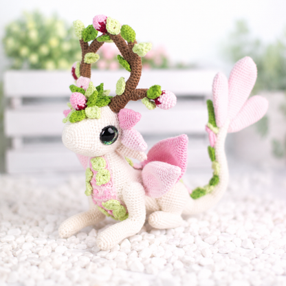 Crochet Zephyr the Cherry Blossom Dragon Pattern